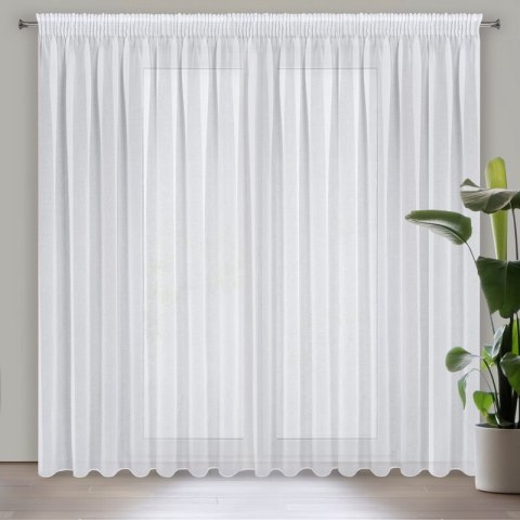 FIRANA GOTOWA ASTRID NA TAŚMIE 400 X 250 CM BIAŁY