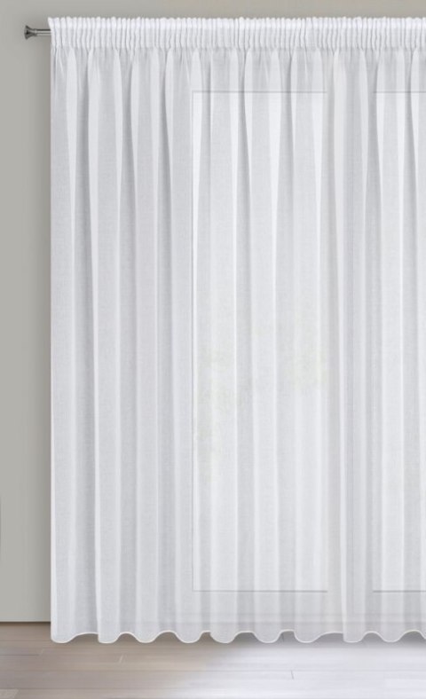 FIRANA GOTOWA ASTRID NA TAŚMIE 400 X 250 CM BIAŁY