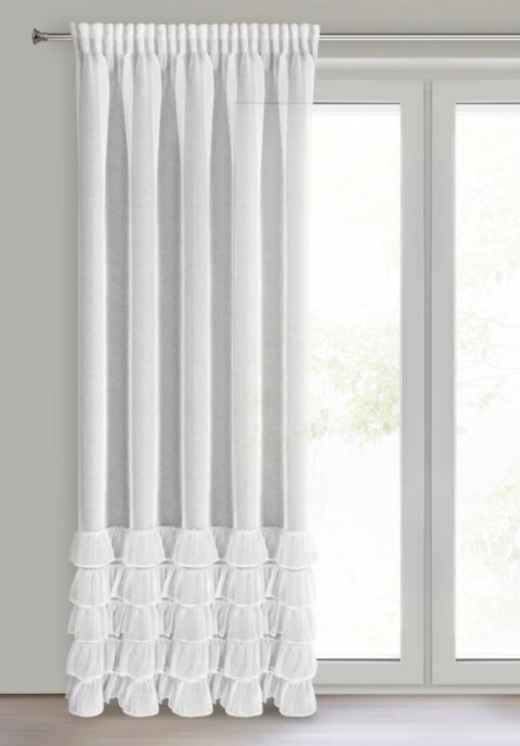 FIRANA GOTOWA DANI 1 NA TAŚMIE 140 X 270 CM BIAŁY