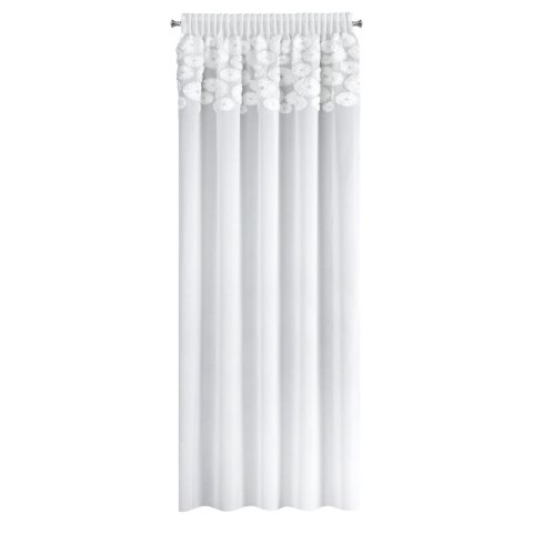 FIRANA GOTOWA GISELA NA TAŚMIE 140 X 270 CM BIAŁY