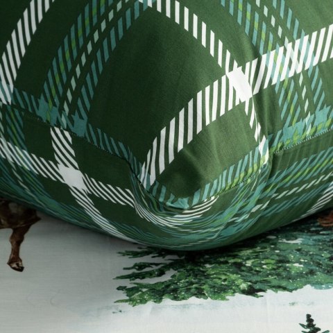 ŚWIĄTECZNY KOMPLET POŚCIELI VERDE 140 X 200 CM BIAŁY