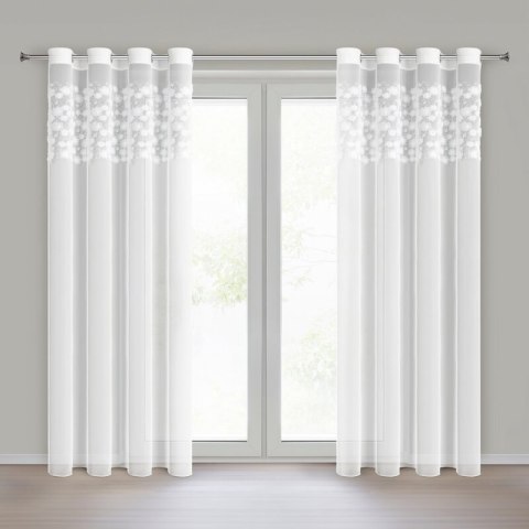 ZASŁONA GOTOWA CLARA 1 140 X 250 CM BIAŁY