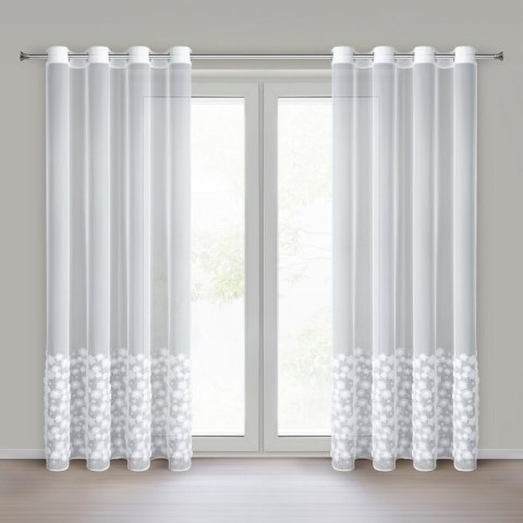 ZASŁONA GOTOWA CLARA 2 140 X 250 CM BIAŁY