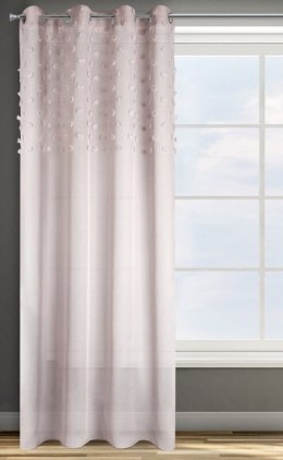 ZASŁONA GOTOWA D91 STELLA 140 X 250 CM PUDROWY RÓŻ