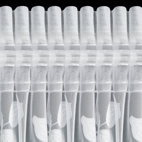 ZASŁONA GOTOWA JUDY NA TAŚMIE 140 X 270 CM BIAŁY
