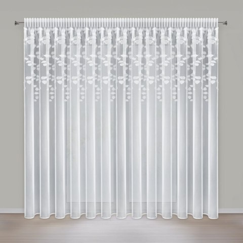ZASŁONA GOTOWA JUDY NA TAŚMIE 350 X 270 CM BIAŁY