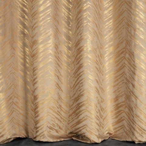ZASŁONA GOTOWA SARA 140 X 250 CM CIEMNOBEŻOWY