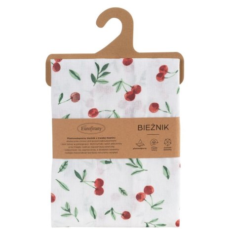 OBRUS CHERRY 40 X 140 CM BIAŁY