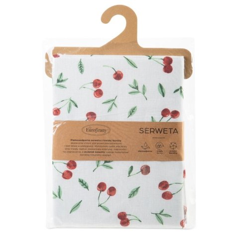OBRUS CHERRY 85 X 85 CM BIAŁY