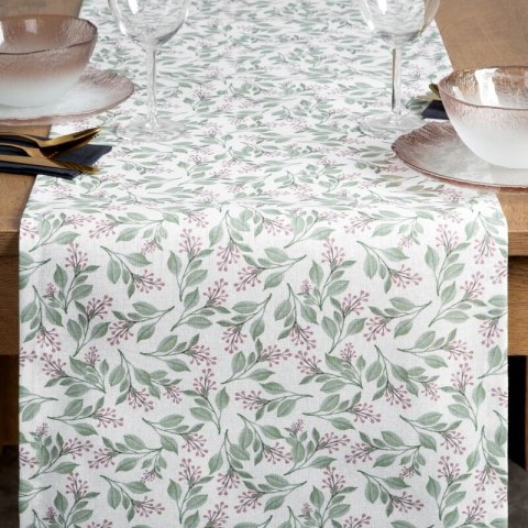 OBRUS GRACE 40 X 140 CM BIAŁY