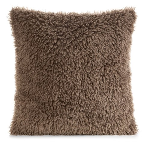 POSZEWKA PLUSH C.BEŻ 45 X 45 CM CIEMNOBEŻOWY