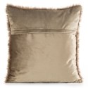 POSZEWKA PLUSH C.BEŻ 45 X 45 CM CIEMNOBEŻOWY