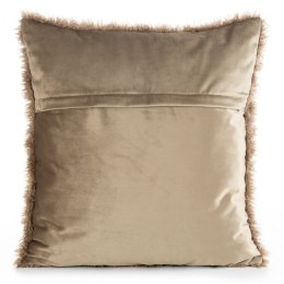 POSZEWKA PLUSH C.BEŻ 45 X 45 CM CIEMNOBEŻOWY