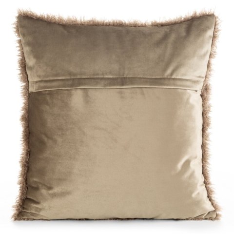POSZEWKA PLUSH C.BEŻ 45 X 45 CM CIEMNOBEŻOWY