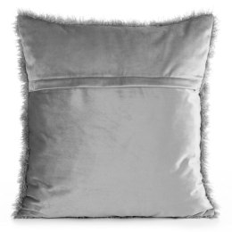POSZEWKA PLUSH SREB 45 X 45 CM SREBRNY