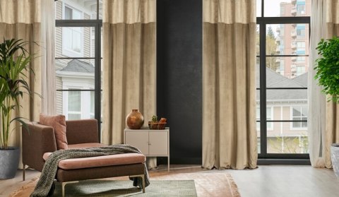ZASŁONA GOTOWA D91 AGNES 140 X 250 CM BEŻOWY