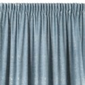 ZASŁONA GOTOWA D91 CYPR NA TAŚMIE 140 X 270 CM NIEBIESKI