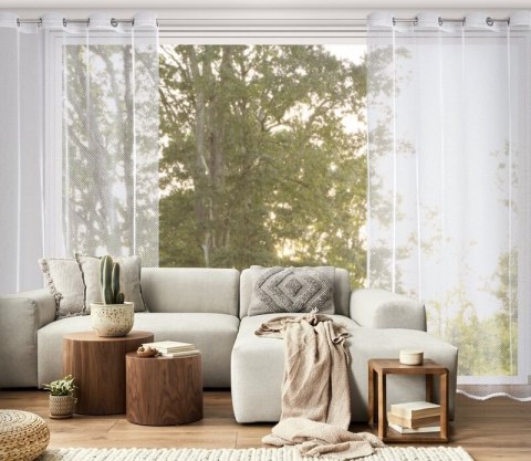 FIRANA GOTOWA MEL 140 X 250 CM BIAŁY