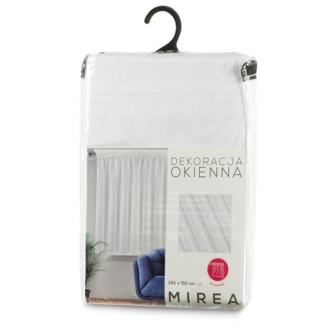 FIRANA GOTOWA MIREA NA TAŚMIE 350 X 150 CM BIAŁY