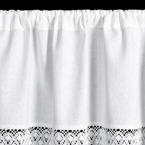 FIRANA GOTOWA ROSE NA TAŚMIE 150 X 30 CM BIAŁY