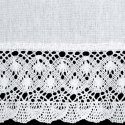 FIRANA GOTOWA ROSE NA TAŚMIE 150 X 30 CM BIAŁY
