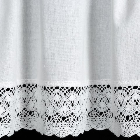 FIRANA GOTOWA ROSE NA TAŚMIE 150 X 30 CM BIAŁY