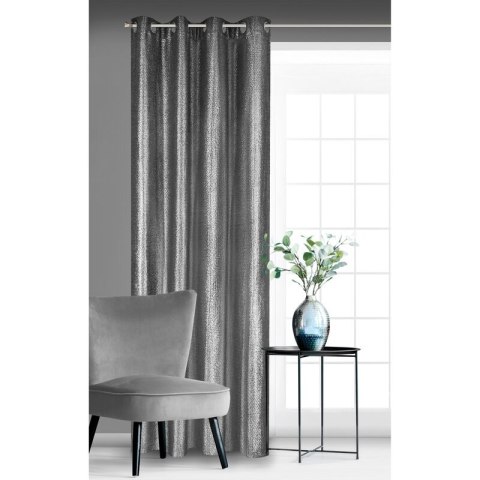 ZASŁONA GOTOWA GLOSSY 140 X 250 CM CZARNY