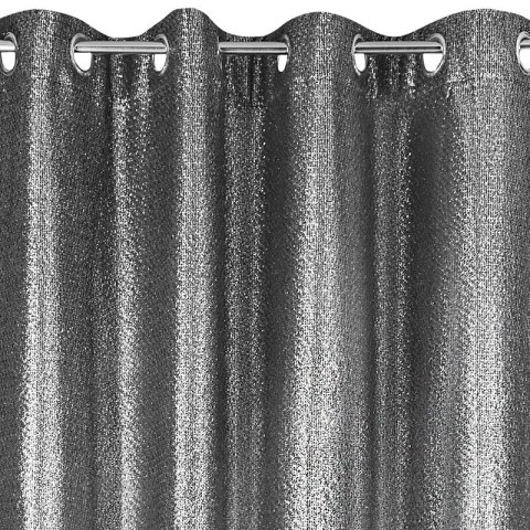 ZASŁONA GOTOWA GLOSSY 140 X 250 CM CZARNY