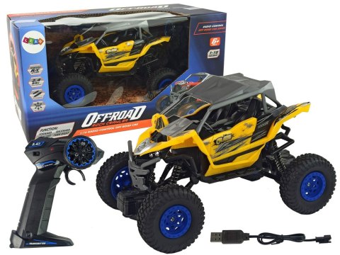 Terenowe Auto Off- Road Zdalnie Sterowane 2,4 GHz 1:16 Żółte Terenowe Auto Off- Road Zdalnie Sterowane 2,4 GHz 1:16 Żółte