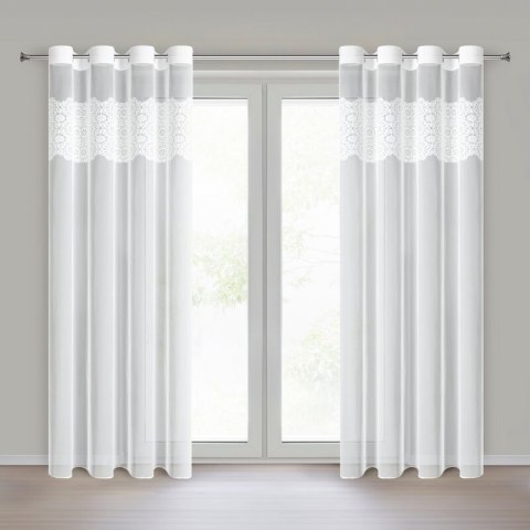 FIRANA GOTOWA AFRODYTA 140 X 250 CM BIAŁY