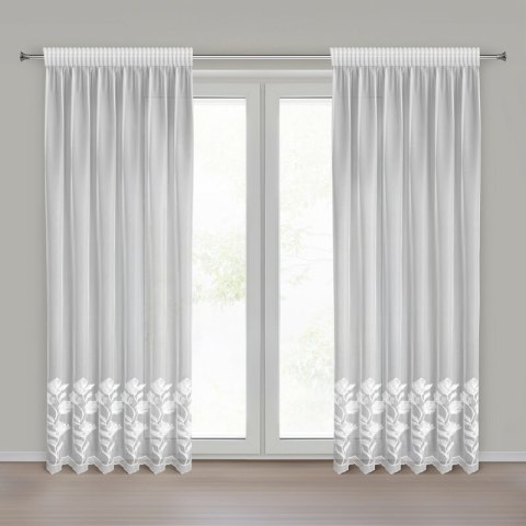 FIRANA GOTOWA CHARLI NA TAŚMIE 140 X 270 CM BIAŁY