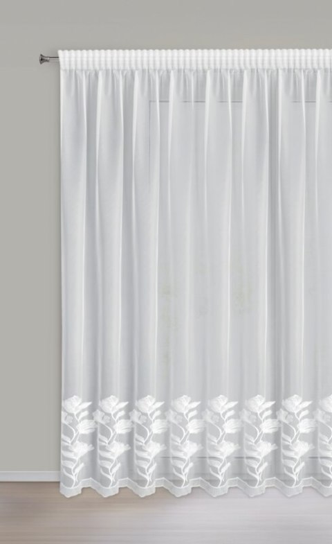 FIRANA GOTOWA CHARLI NA TAŚMIE 350 X 250 CM BIAŁY