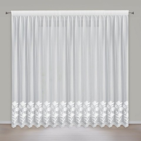FIRANA GOTOWA CHARLI NA TAŚMIE 400 X 270 CM BIAŁY