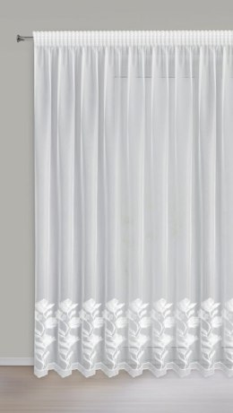 FIRANA GOTOWA CHARLI NA TAŚMIE 400 X 270 CM BIAŁY
