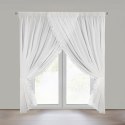 FIRANA GOTOWA LORETA 1 NA TAŚMIE 400 X 250 CM BIAŁY