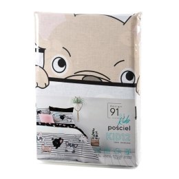 POŚCIEL BAWEŁNIANA D91 KID 12 160 X 200 CM BIAŁY