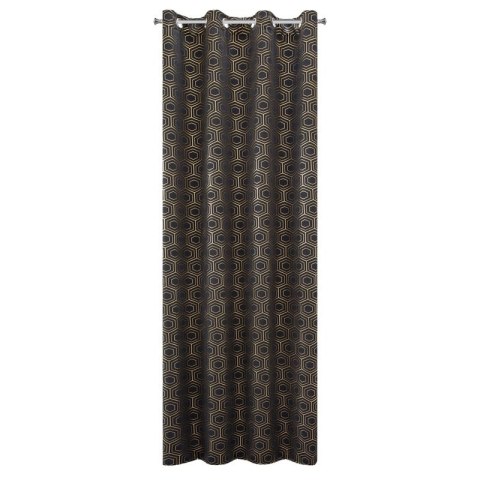 ZASŁONA GOTOWA KAJA 135 X 250 CM CZARNY