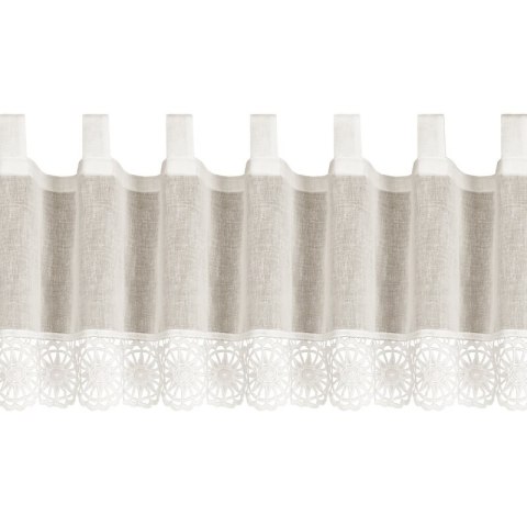 FIRANA GOTOWA ALESSIA NA SZELKACH 150 X 40 CM NATURALNY