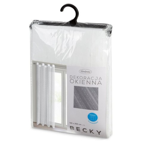 FIRANA GOTOWA BECKY 140 X 250 CM BIAŁY