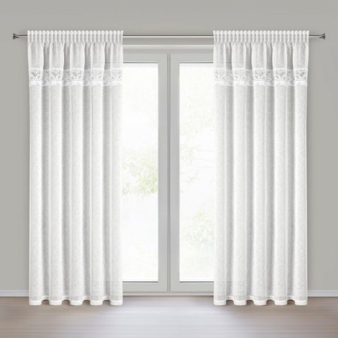 FIRANA GOTOWA BUENA NA TAŚMIE 140 X 270 CM BIAŁY