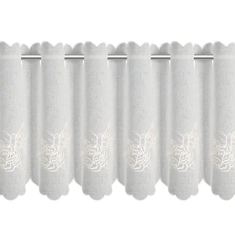 FIRANA GOTOWA ELSIE 145 X 40 CM BIAŁY