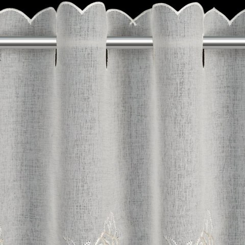 FIRANA GOTOWA ELSIE 145 X 40 CM BIAŁY