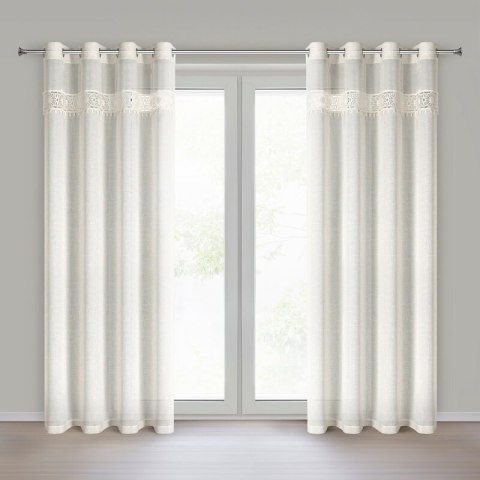 FIRANA GOTOWA EVELINE 140 X 250 CM NATURALNY