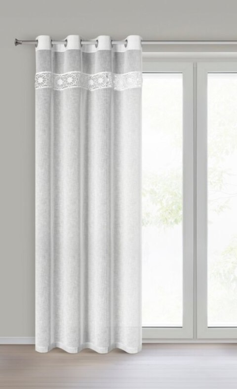 FIRANA GOTOWA EVIE 140 X 250 CM BIAŁY