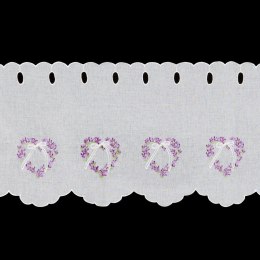 FIRANA GOTOWA LAVENDER 145 X 40 CM BIAŁY
