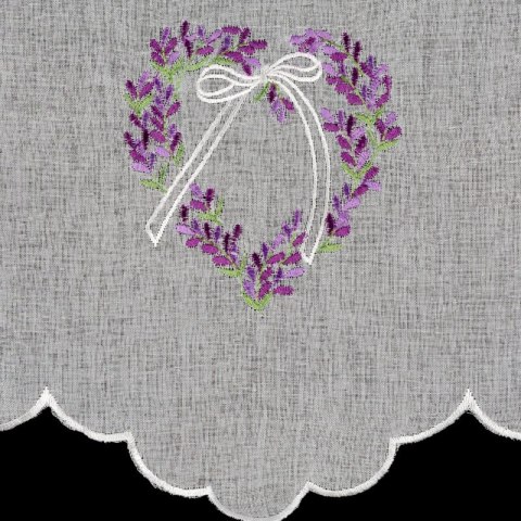 FIRANA GOTOWA LAVENDER 145 X 40 CM BIAŁY