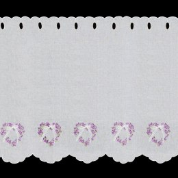 FIRANA GOTOWA LAVENDER 145 X 70 CM BIAŁY