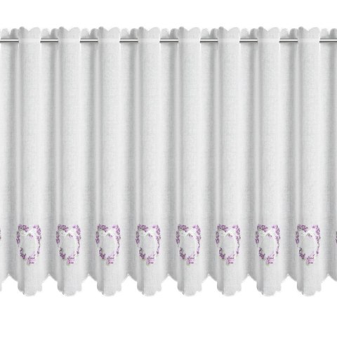 FIRANA GOTOWA LAVENDER 145 X 70 CM BIAŁY