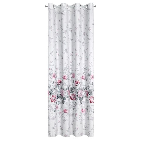 ZASŁONA GOTOWA D91 LEA 05 140 X 250 CM SREBRNY