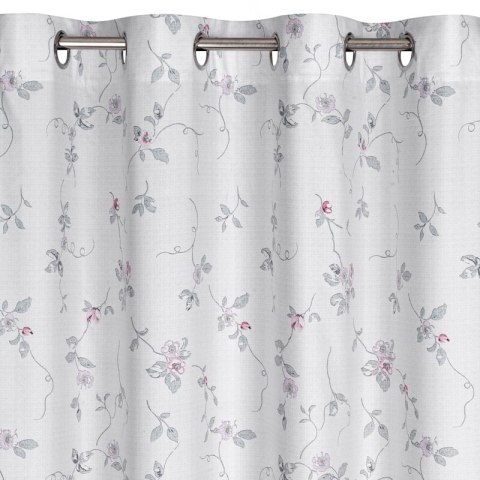 ZASŁONA GOTOWA D91 LEA 05 140 X 250 CM SREBRNY